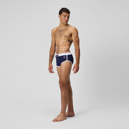 Speedo Jetstream 3.5'' Logo Brief Navy/White