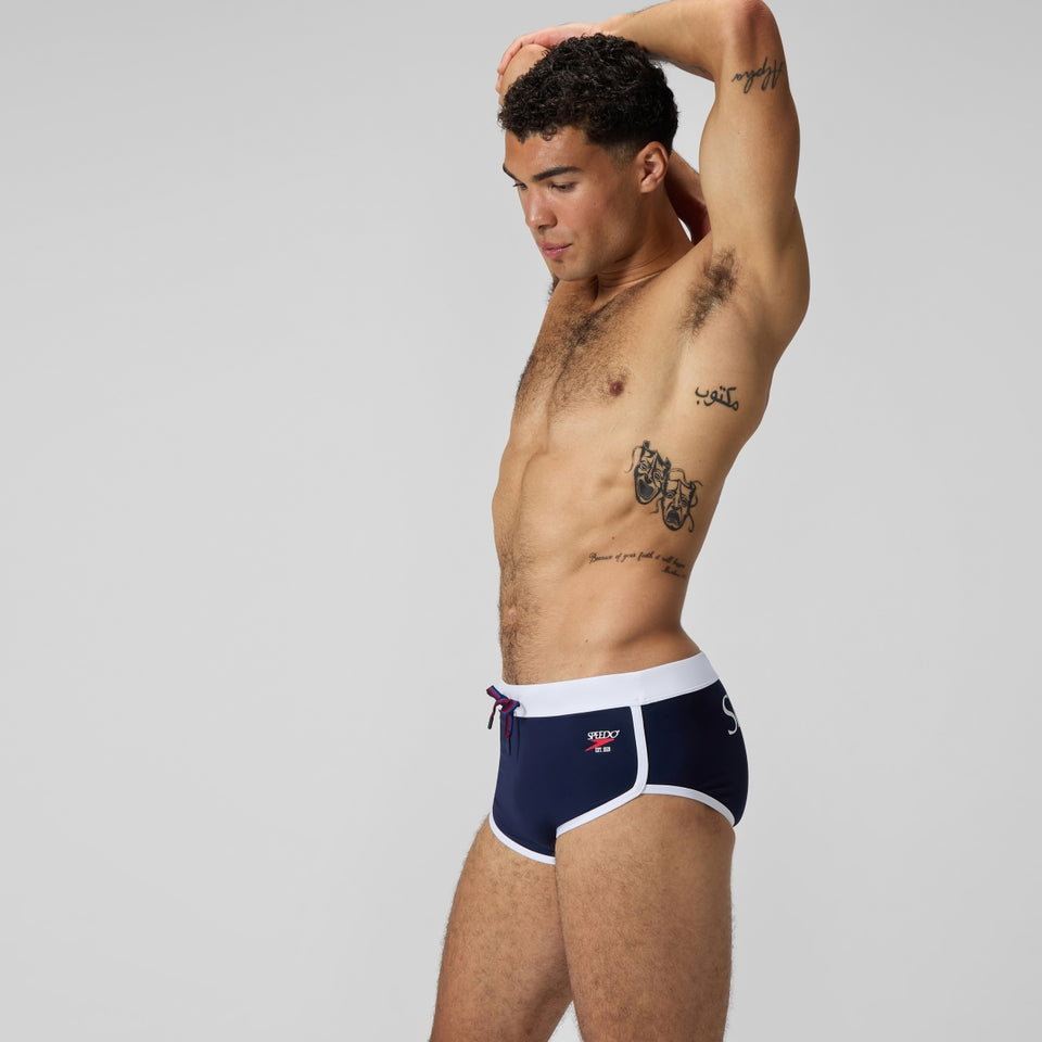 Speedo Jetstream 3.5'' Logo Brief Navy/White