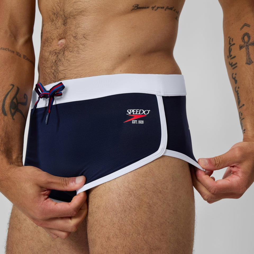 Speedo Jetstream 3.5'' Logo Brief Navy/White