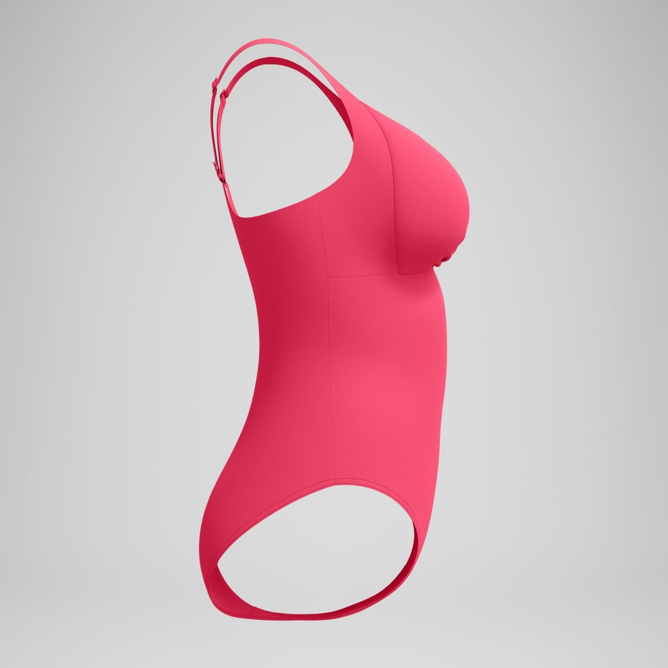 Speedo Shaping Cross Knot Swimsuit Pink