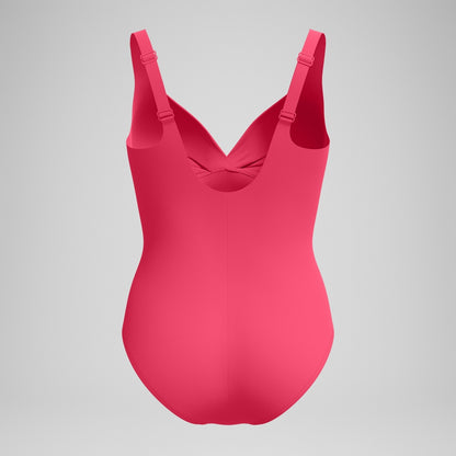 Speedo Shaping Cross Knot Swimsuit Pink