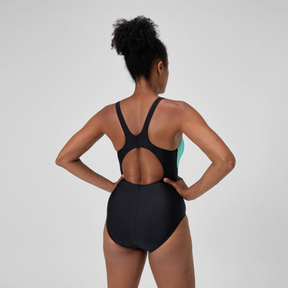 Speedo Colourblock 2.0 Swimsuit Black/Turquoise