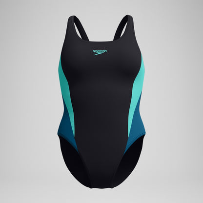 Speedo Colourblock 2.0 Swimsuit Black/Turquoise