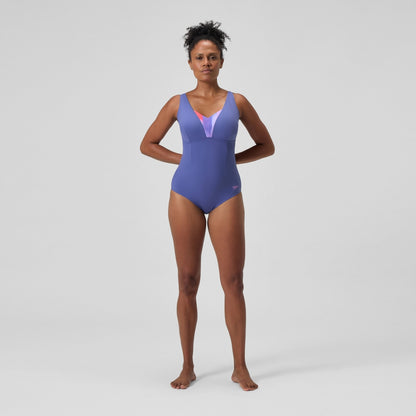 Speedo Shaping Printed OpusGem DD+ Swimsuit Blue