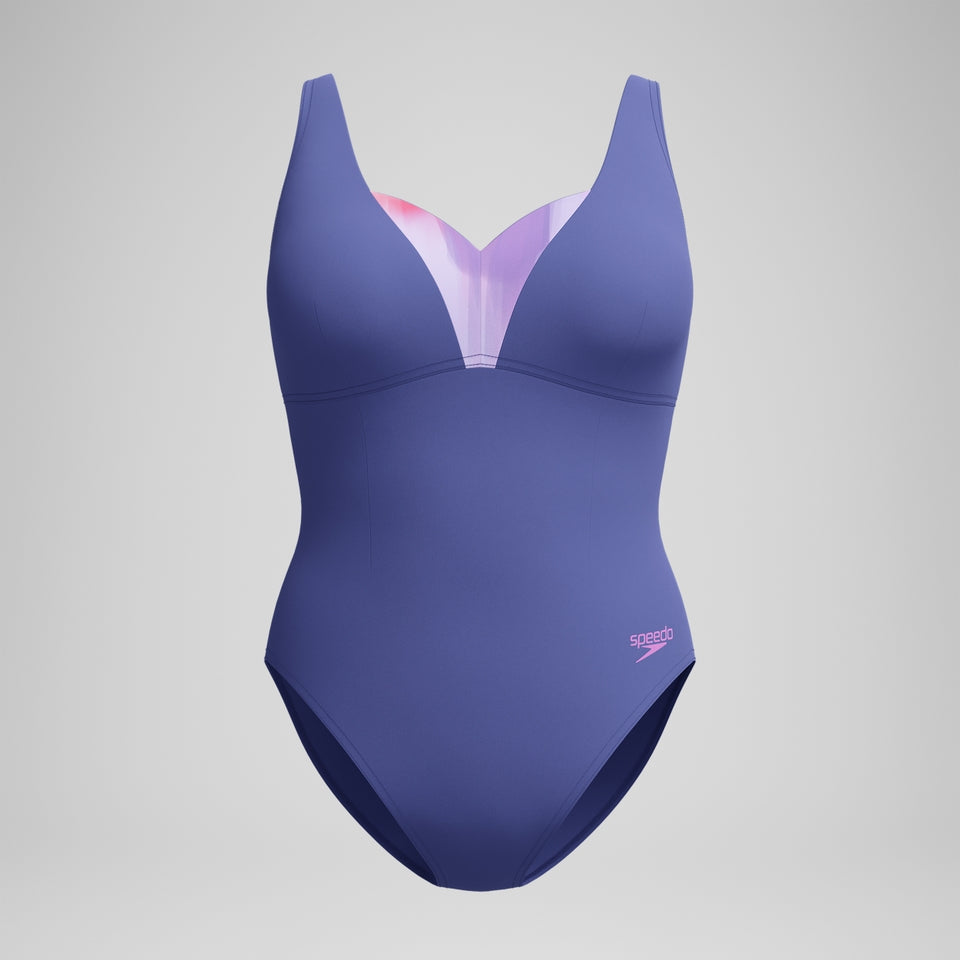 Speedo Shaping Printed OpusGem DD+ Swimsuit Blue