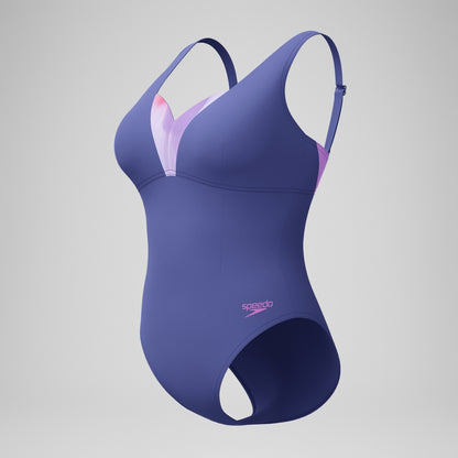 Speedo Shaping Printed OpusGem DD+ Swimsuit Blue