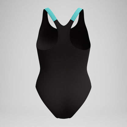 Speedo HyberBoom Splice Racerback Swimsuit Black/Turquoise