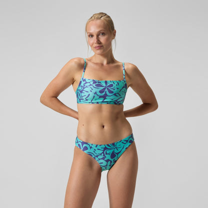 Speedo Printed Adjustable Thinstap Bikini Blue/Green
