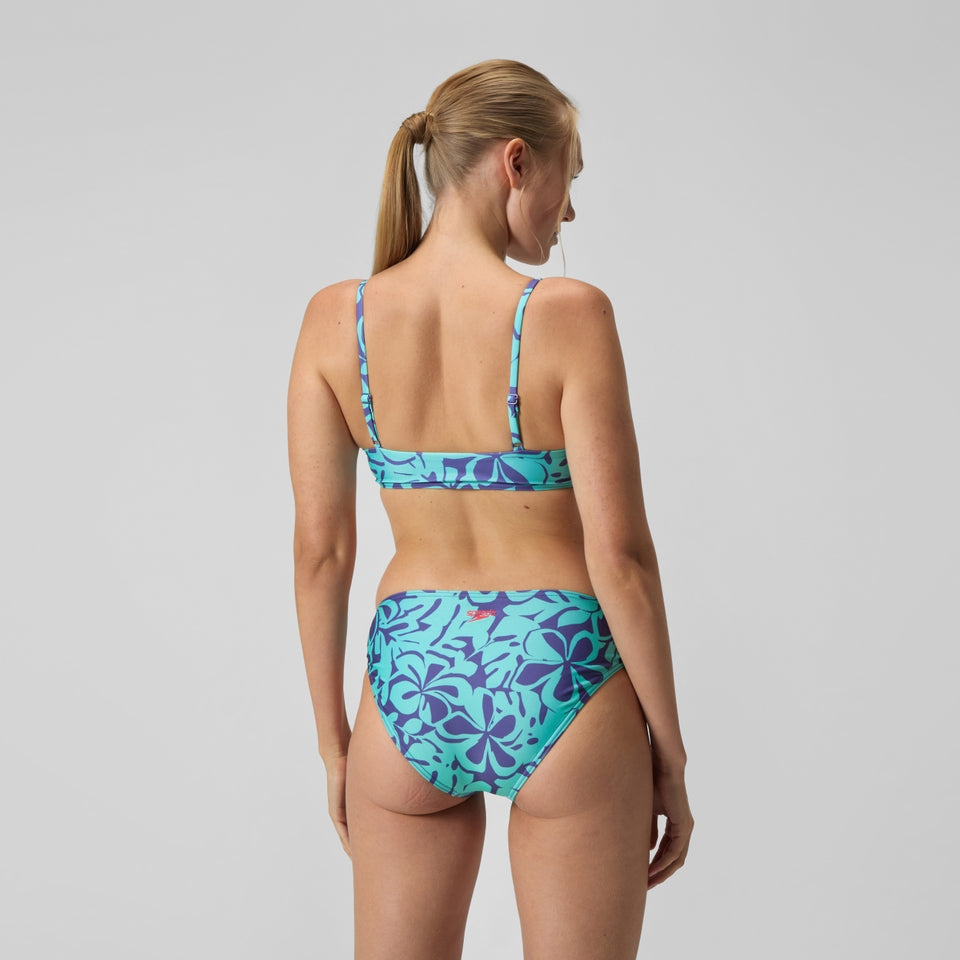 Speedo Printed Adjustable Thinstap Bikini Blue/Green