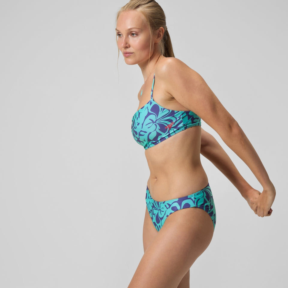 Speedo Printed Adjustable Thinstap Bikini Blue/Green