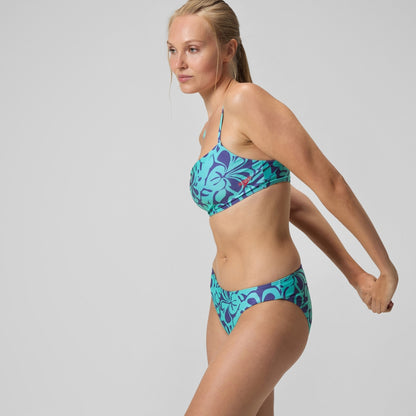 Speedo Printed Adjustable Thinstap Bikini Blue/Green