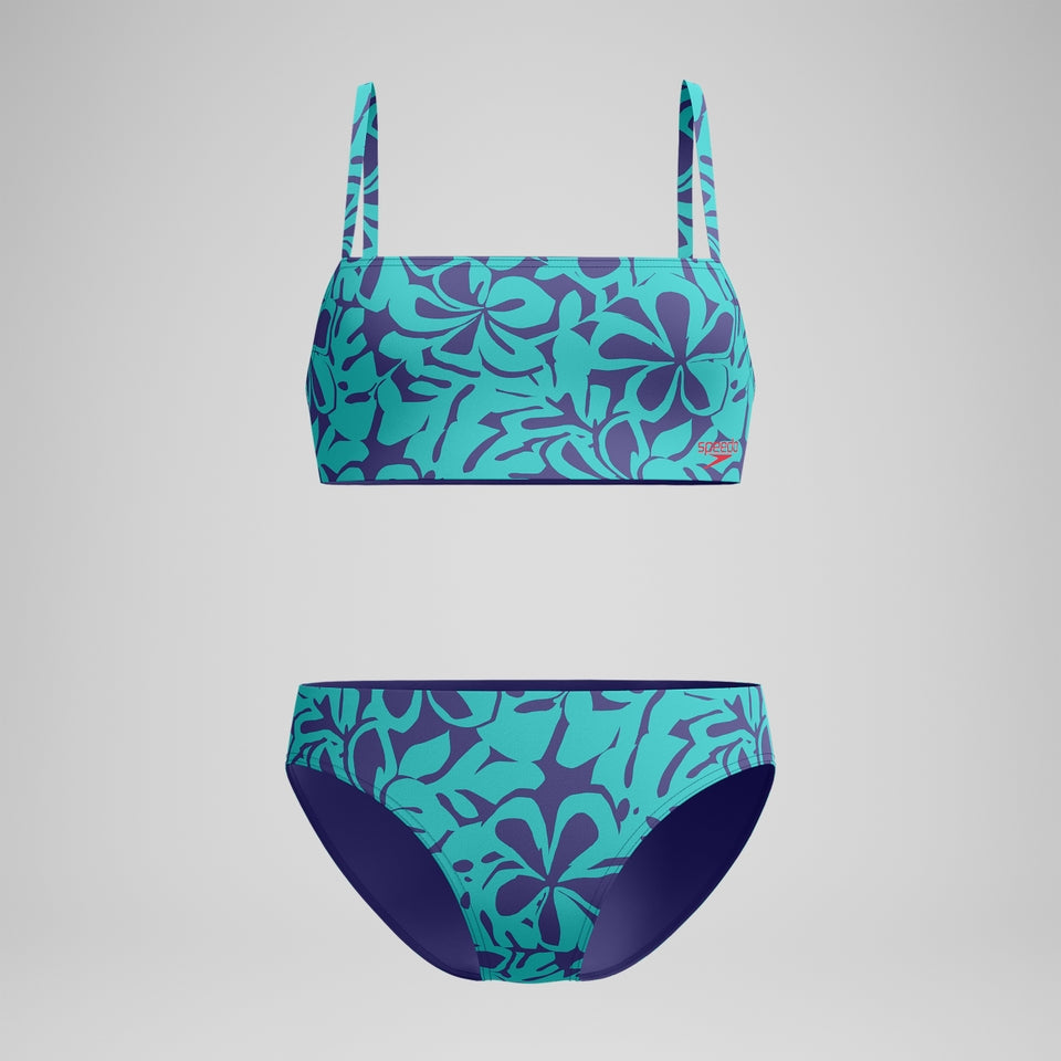 Speedo Printed Adjustable Thinstap Bikini Blue/Green