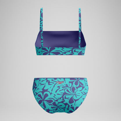 Speedo Printed Adjustable Thinstap Bikini Blue/Green