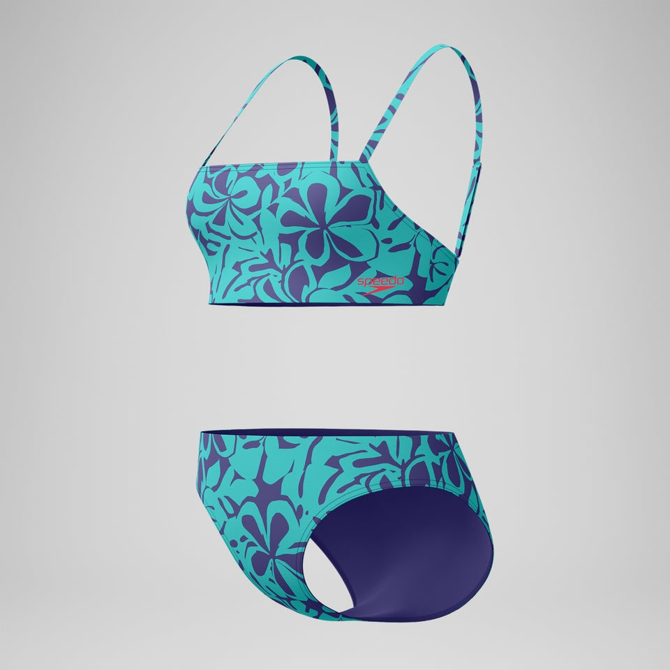 Speedo Printed Adjustable Thinstap Bikini Blue/Green