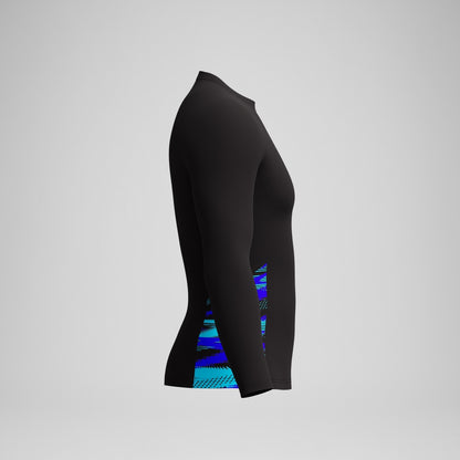 Speedo Endurance+ Splice Rash Top Black/Blue