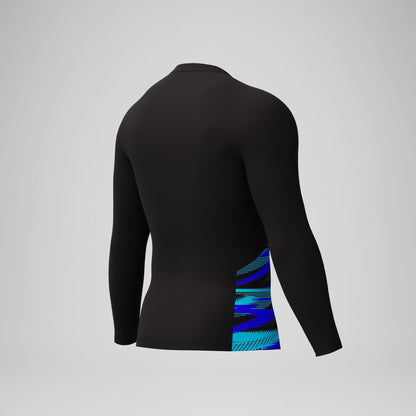 Speedo Endurance+ Splice Rash Top Black/Blue