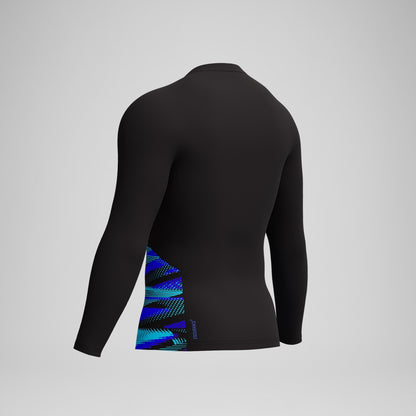 Speedo Endurance+ Splice Rash Top Black/Blue