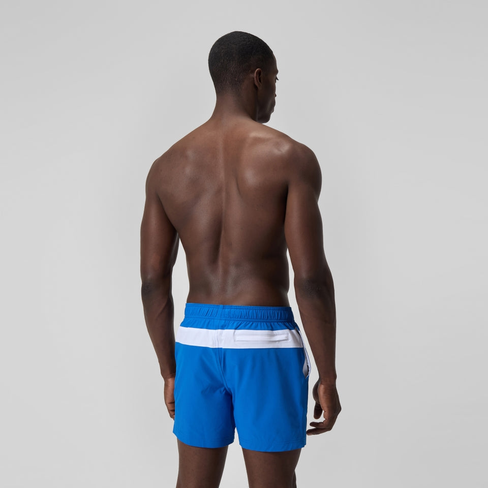 Speedo Jetstream 16'' Striped Colourblock Swim Shorts Blue/White