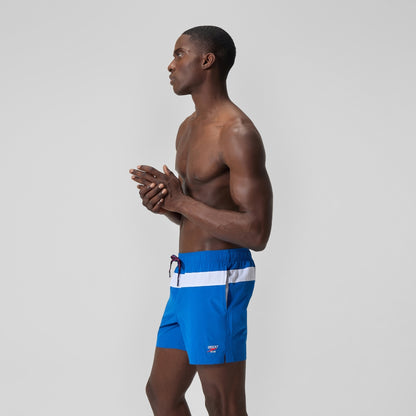 Speedo Jetstream 16'' Striped Colourblock Swim Shorts Blue/White