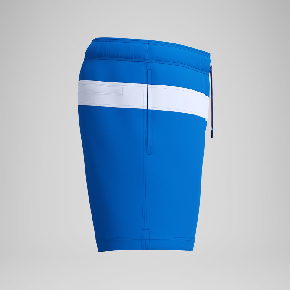 Speedo Jetstream 16'' Striped Colourblock Swim Shorts Blue/White