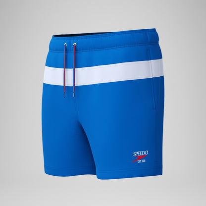 Speedo Jetstream 16'' Striped Colourblock Swim Shorts Blue/White