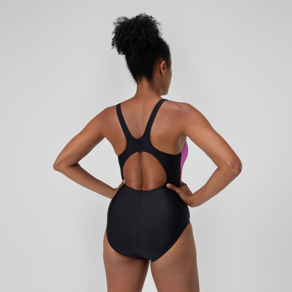 Speedo Colourblock 2.0 Swimsuit Black/Pink