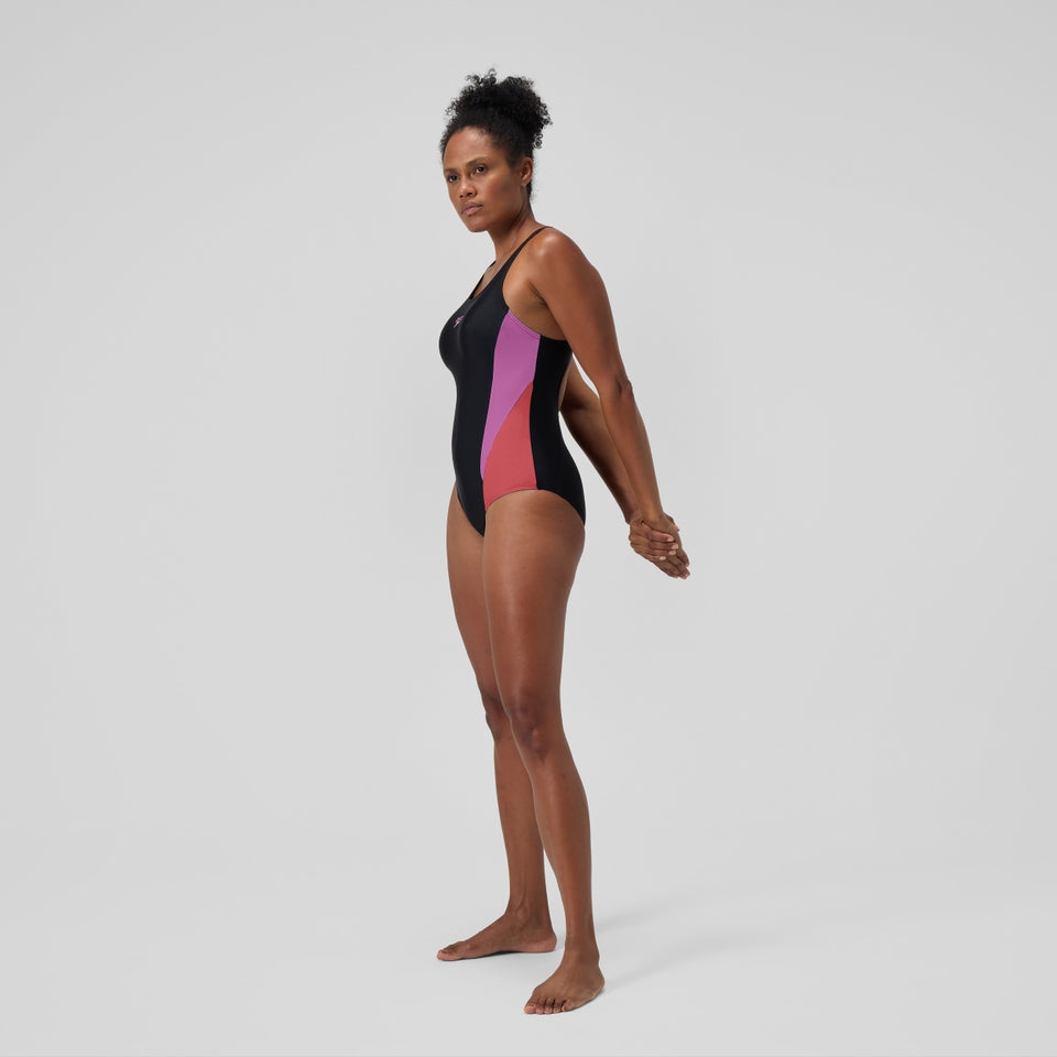 Speedo Colourblock 2.0 Swimsuit Black/Pink