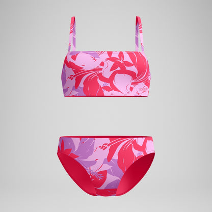 Speedo Printed Adjustable Thinstap Bikini Red