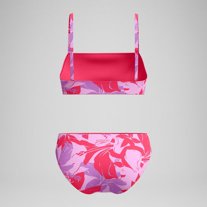 Speedo Printed Adjustable Thinstap Bikini Red