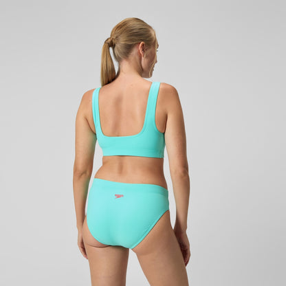 Speedo Textured Deep U-Back Bikini Turquoise