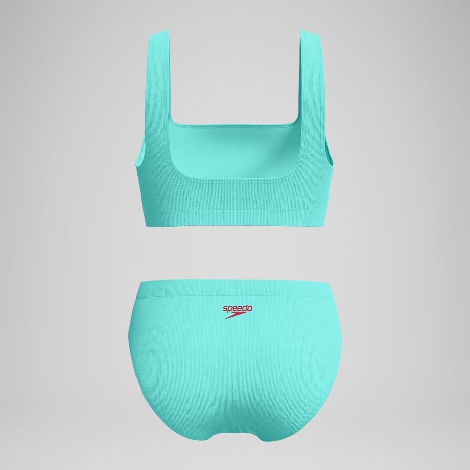 Speedo Textured Deep U-Back Bikini Turquoise