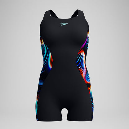 Speedo Digital Printed Legsuit Black/Blue