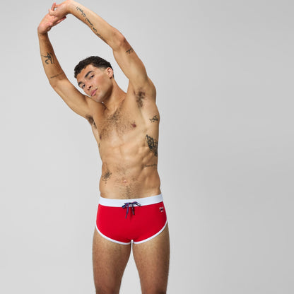 Speedo Jetstream 3.5'' Logo Brief Red/White