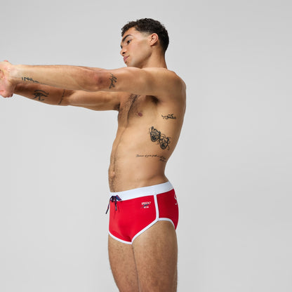 Speedo Jetstream 3.5'' Logo Brief Red/White