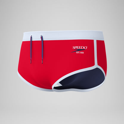 Speedo Jetstream 3.5'' Logo Brief Red/White