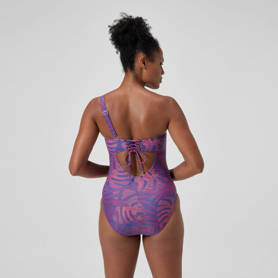 Speedo Shaping Asymmetric Swimsuit Pink/Orange