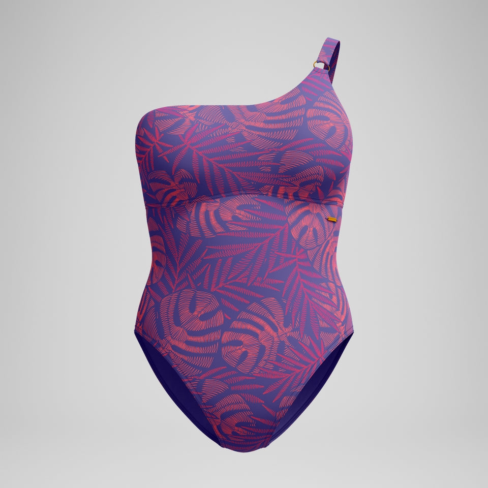 Speedo Shaping Asymmetric Swimsuit Pink/Orange