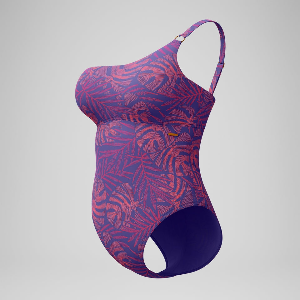 Speedo Shaping Asymmetric Swimsuit Pink/Orange