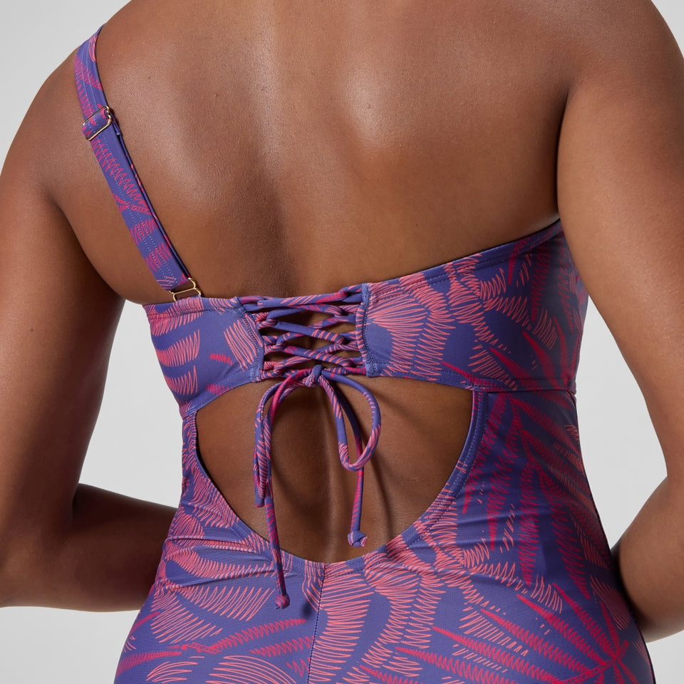 Speedo Shaping Asymmetric Swimsuit Pink/Orange