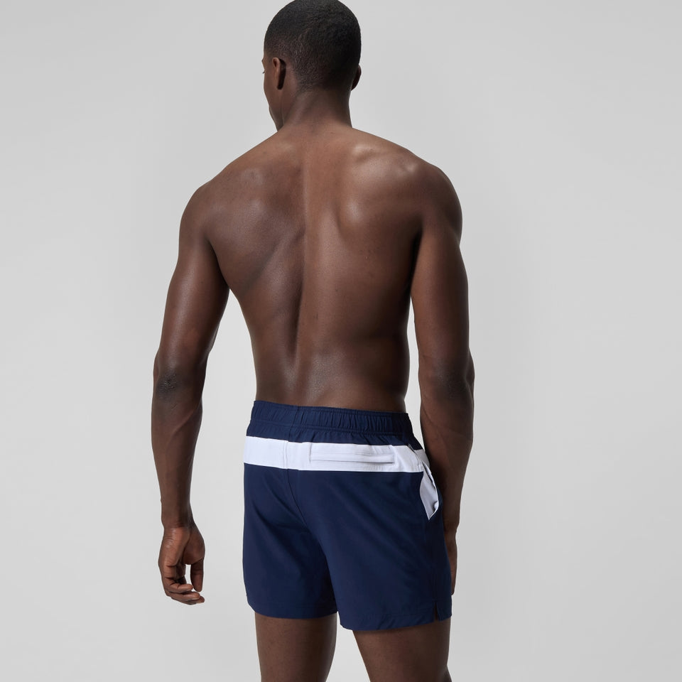 Speedo Jetstream 16'' Striped Colourblock Swim Shorts Navy/White