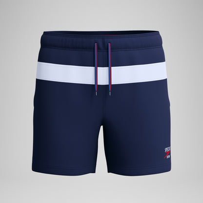 Speedo Jetstream 16'' Striped Colourblock Swim Shorts Navy/White