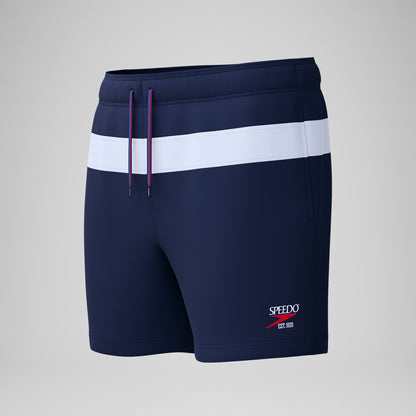 Speedo Jetstream 16'' Striped Colourblock Swim Shorts Navy/White