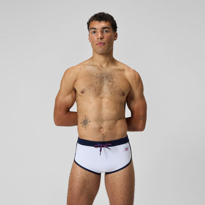 Speedo Jetstream 3.5'' Logo Brief White/Navy