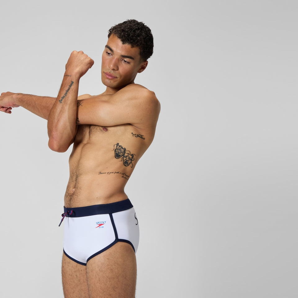 Speedo Jetstream 3.5'' Logo Brief White/Navy