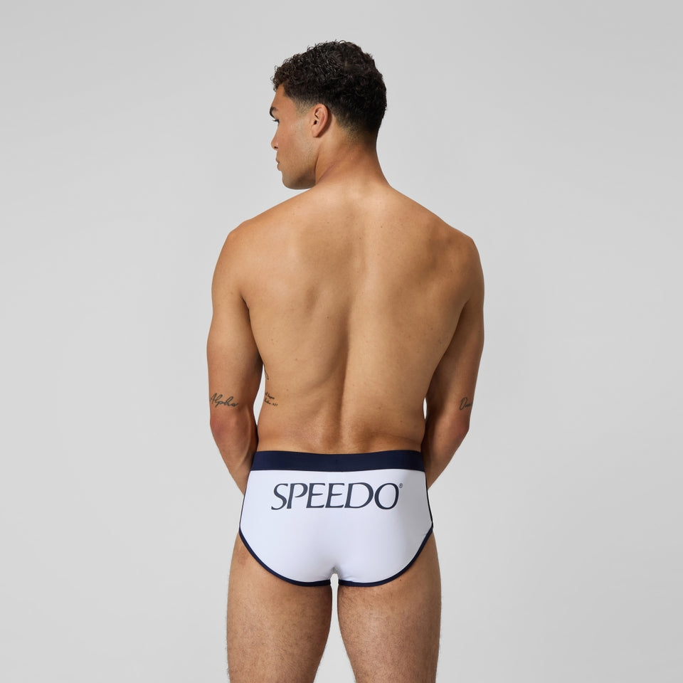 Speedo Jetstream 3.5'' Logo Brief White/Navy