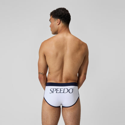 Speedo Jetstream 3.5'' Logo Brief White/Navy