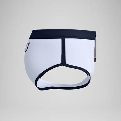 Speedo Jetstream 3.5'' Logo Brief White/Navy