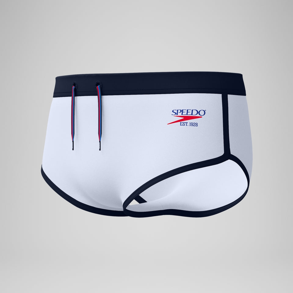 Speedo Jetstream 3.5'' Logo Brief White/Navy