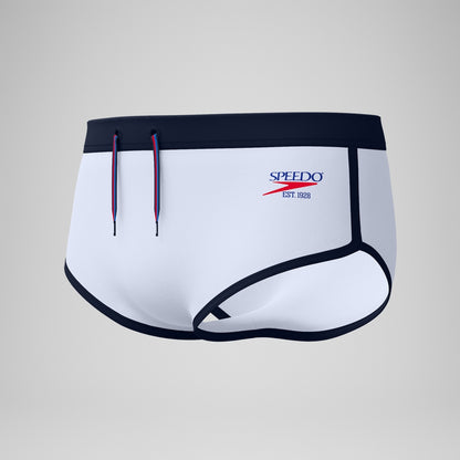 Speedo Jetstream 3.5'' Logo Brief White/Navy