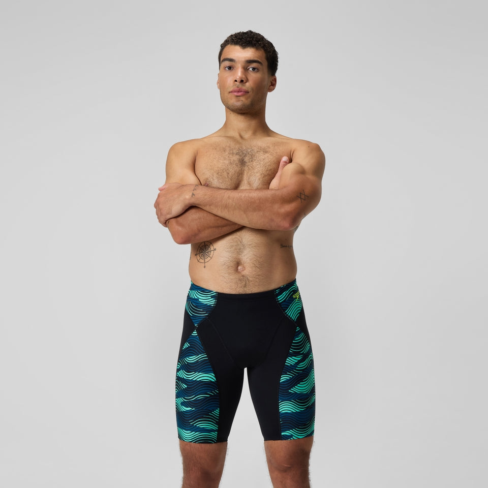 Speedo Endurance+ Max Compression Jammer Black/Turquoise